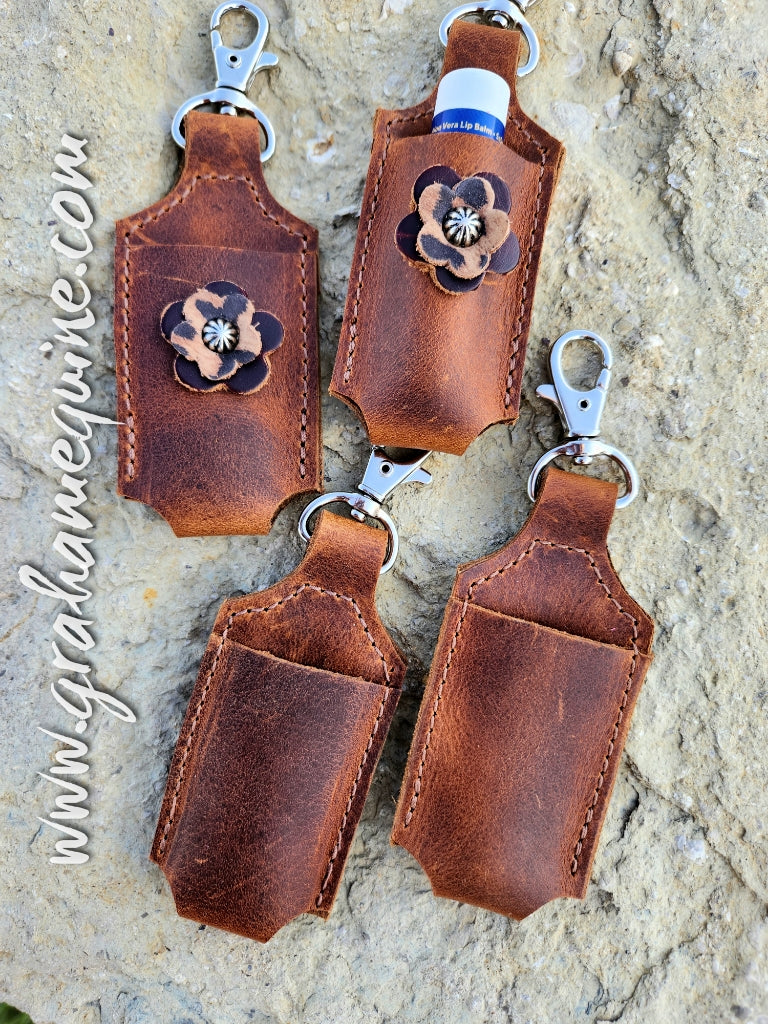 Leather Chapstick Holder