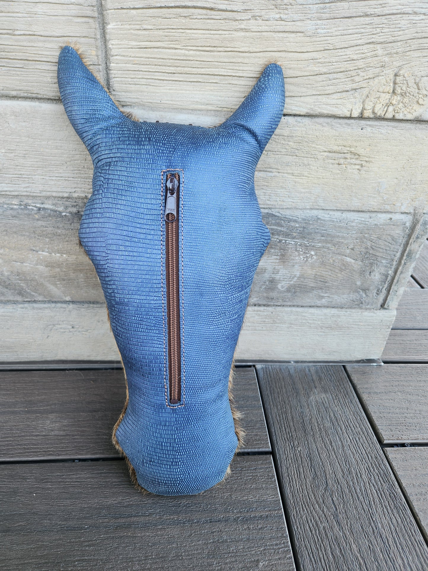 Pillow Ponies- Brown Cowhide w/ Star