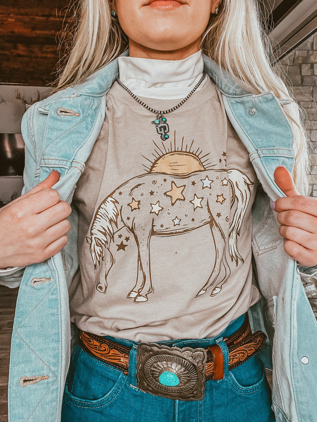 Star Pony Tee (Tan)