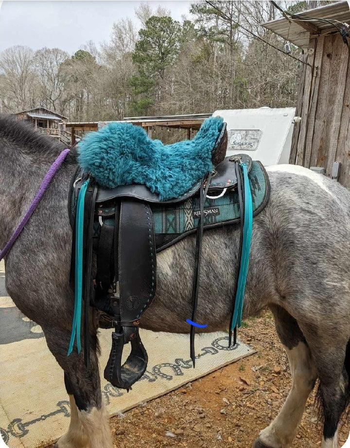 Turquoise Latigo Saddle Strings