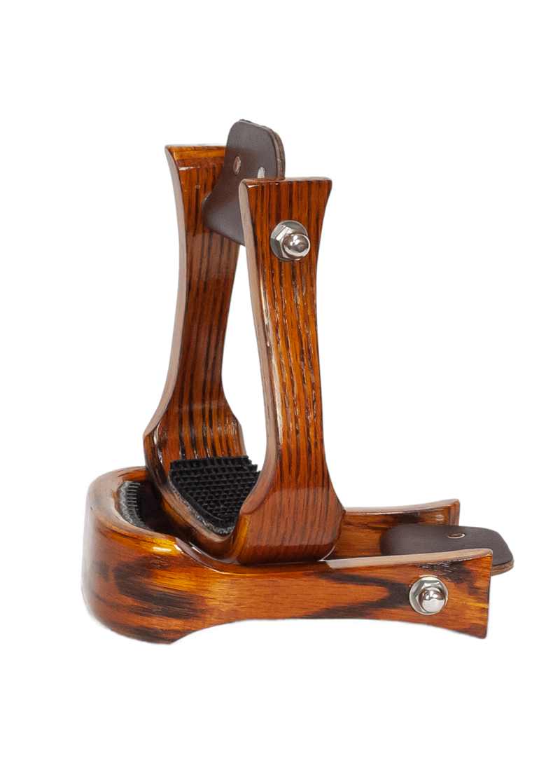 2" Wooden Stirrup ORANGE