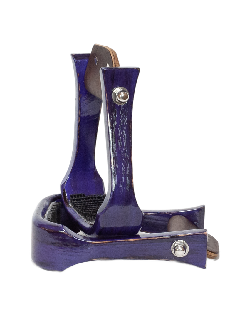 2" Wooden Stirrup Purple