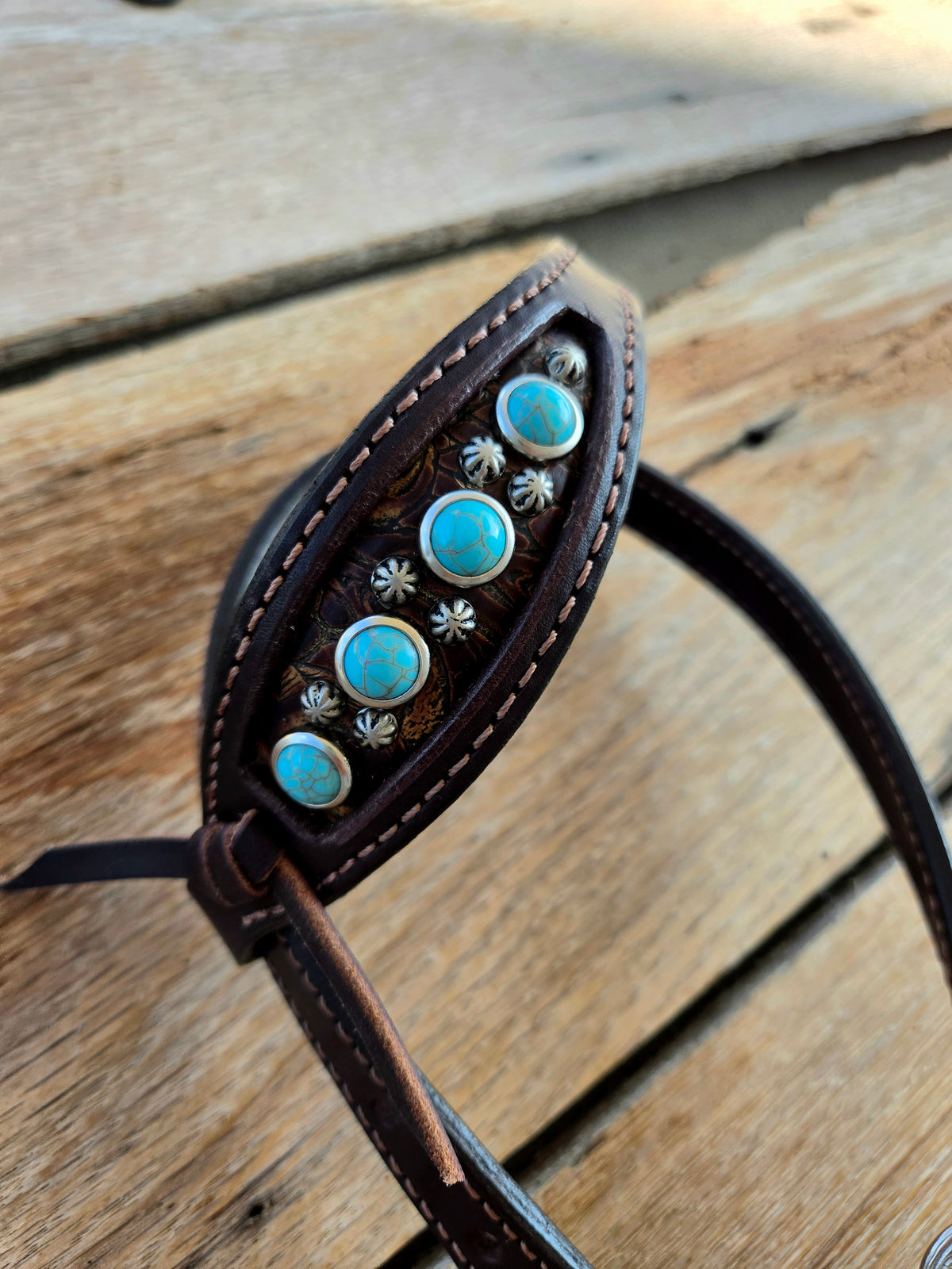 Turquoise Spot Headstall