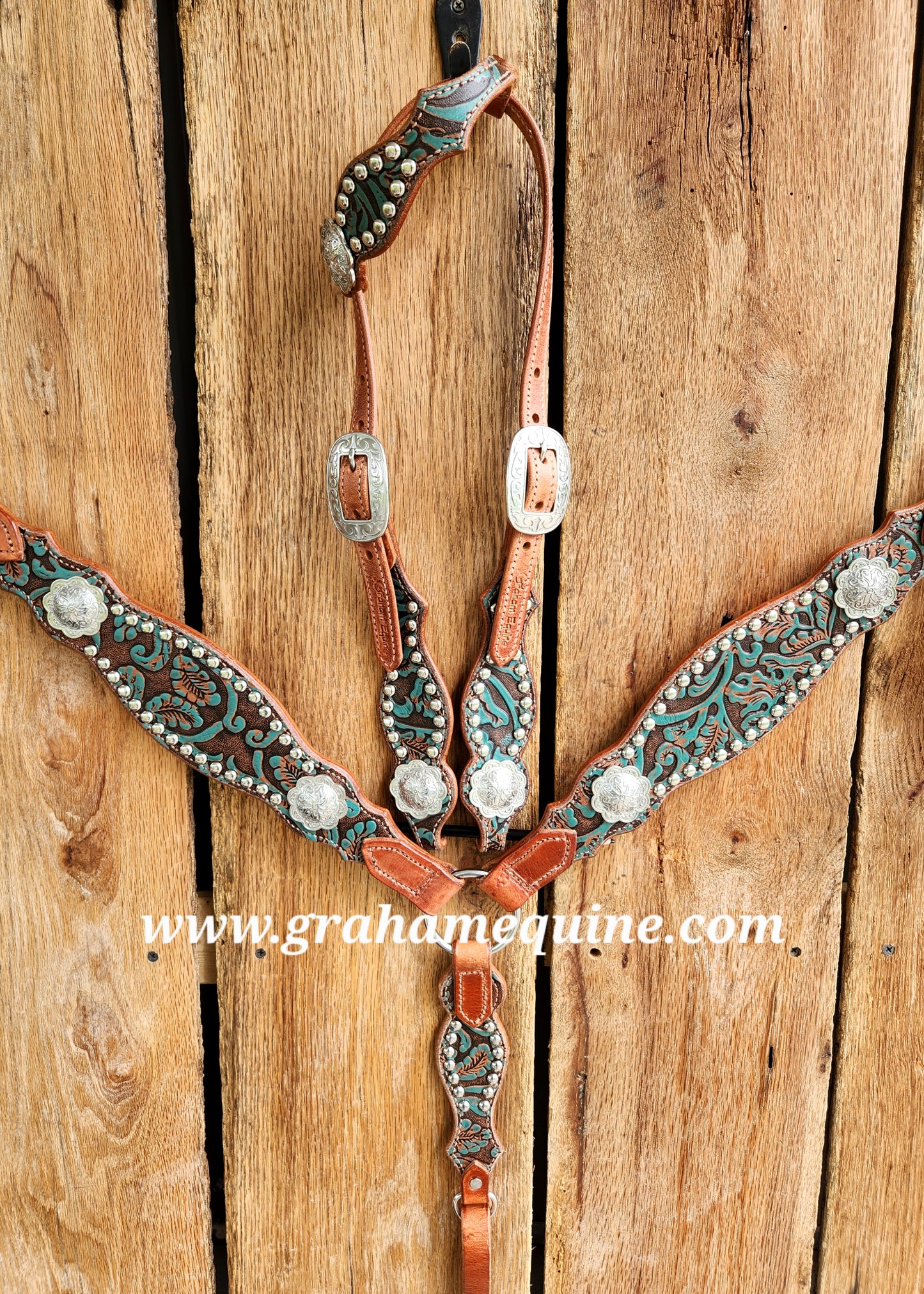 Cowgirl Basics Tack Set- Teal Floral