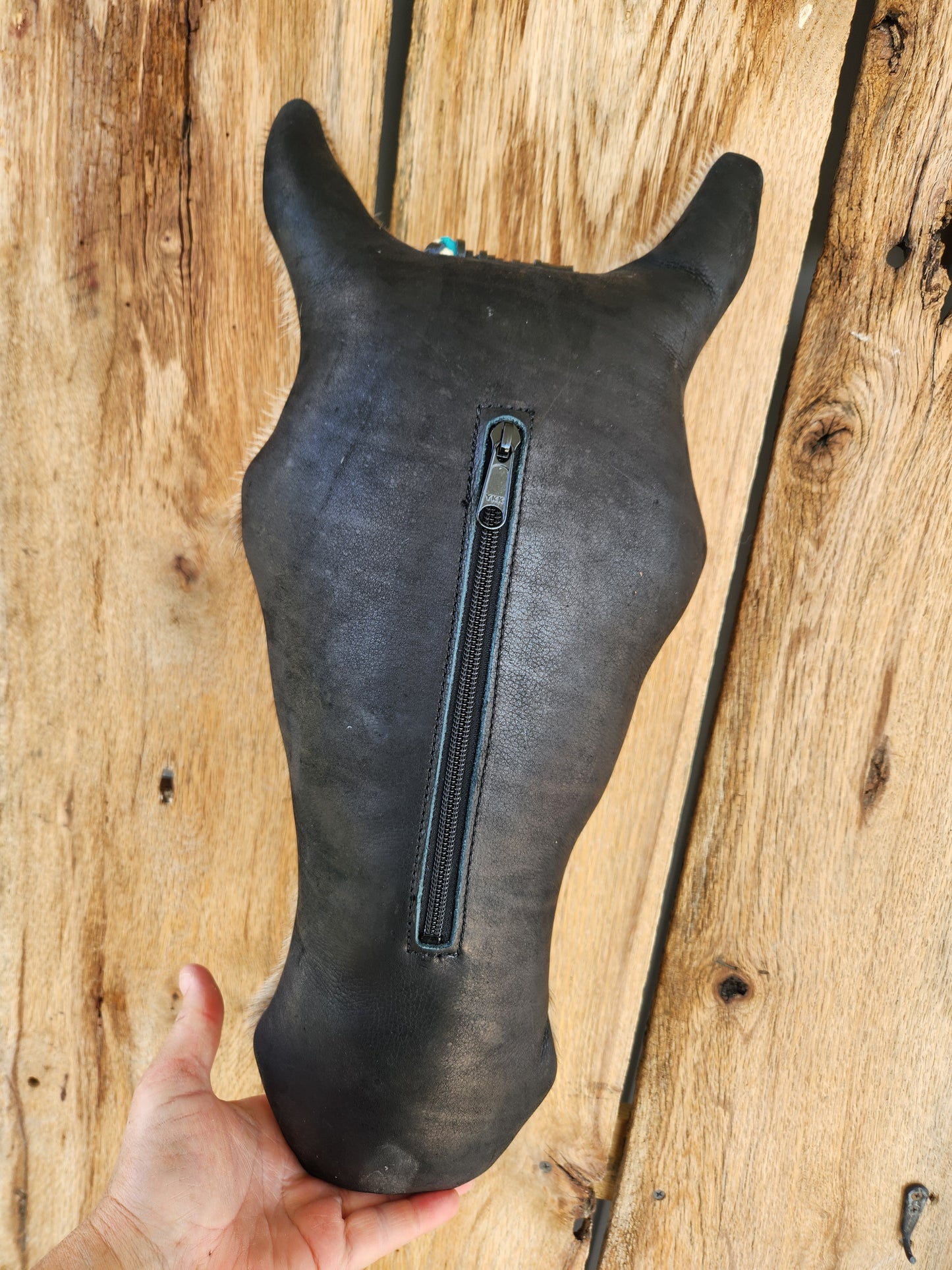 War Pony Pillow - Brindle & Black