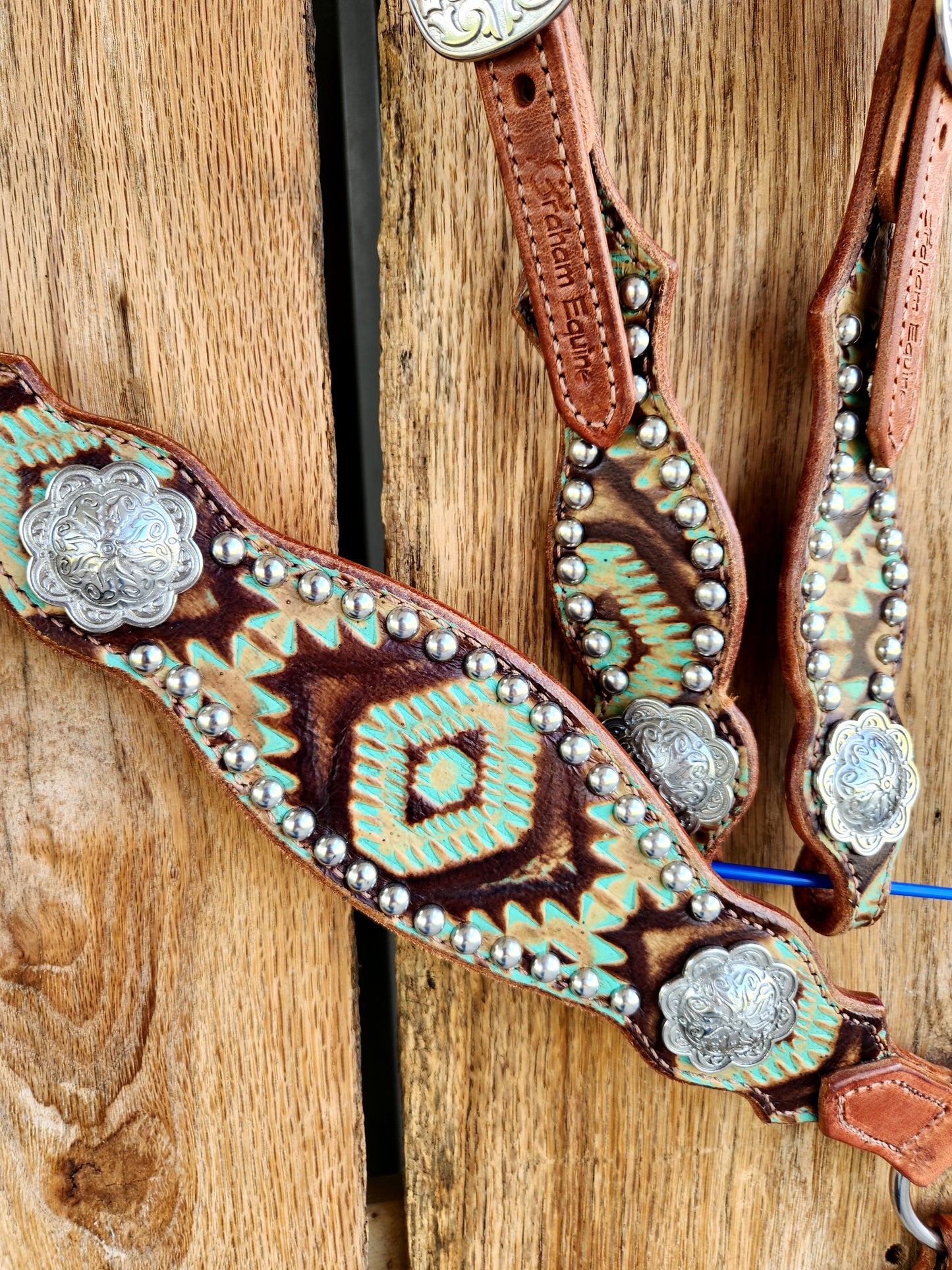Cowgirl Basics Tack Set- Green Aztec