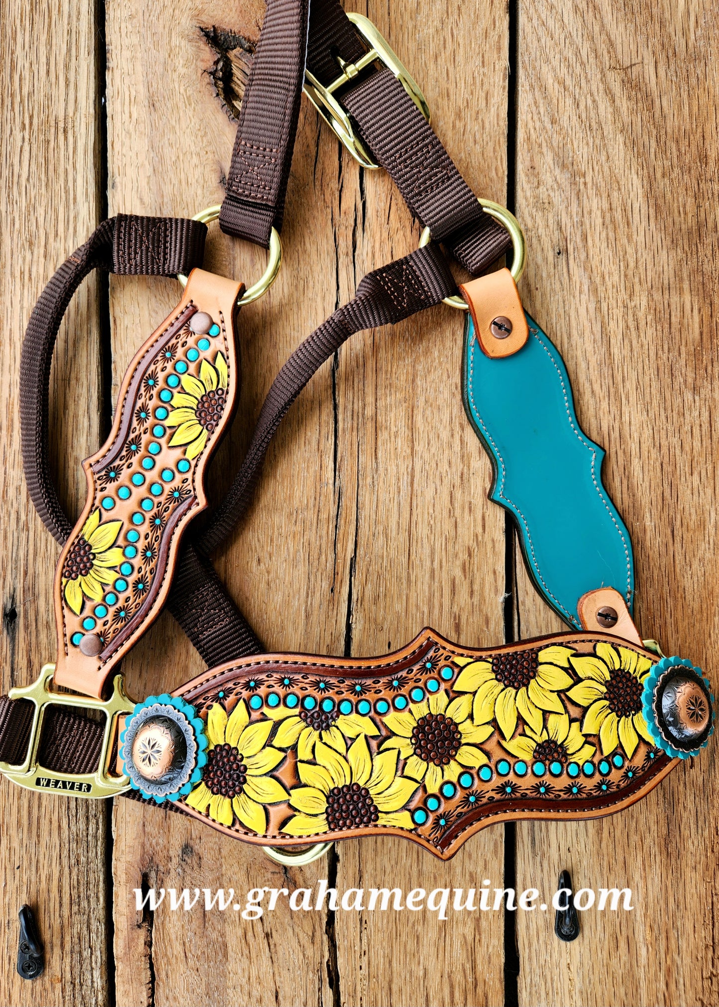 Turquoise Sunflower Halter
