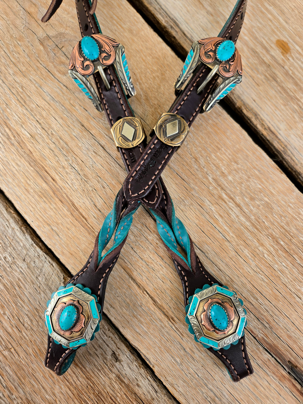 Turquoise Twist, Augus Headstall