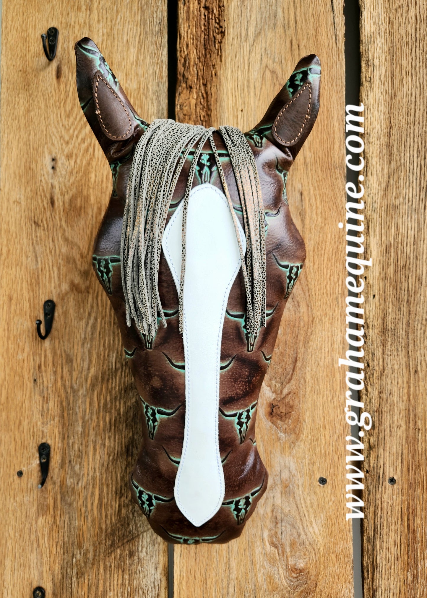 Pillow Ponies- Brown Skulls Blaze