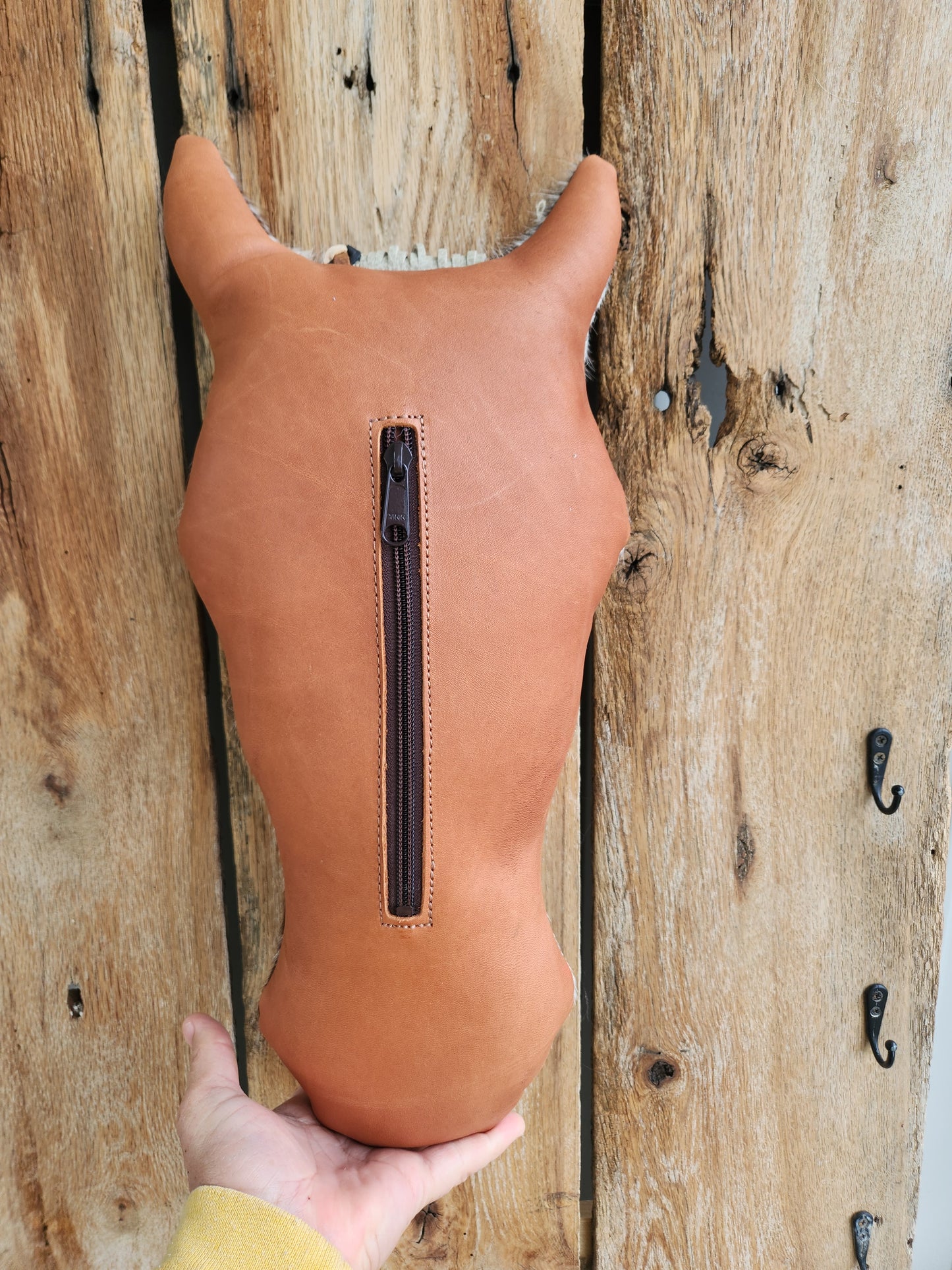 War Pony Pillow - Red concho, Yellow nose