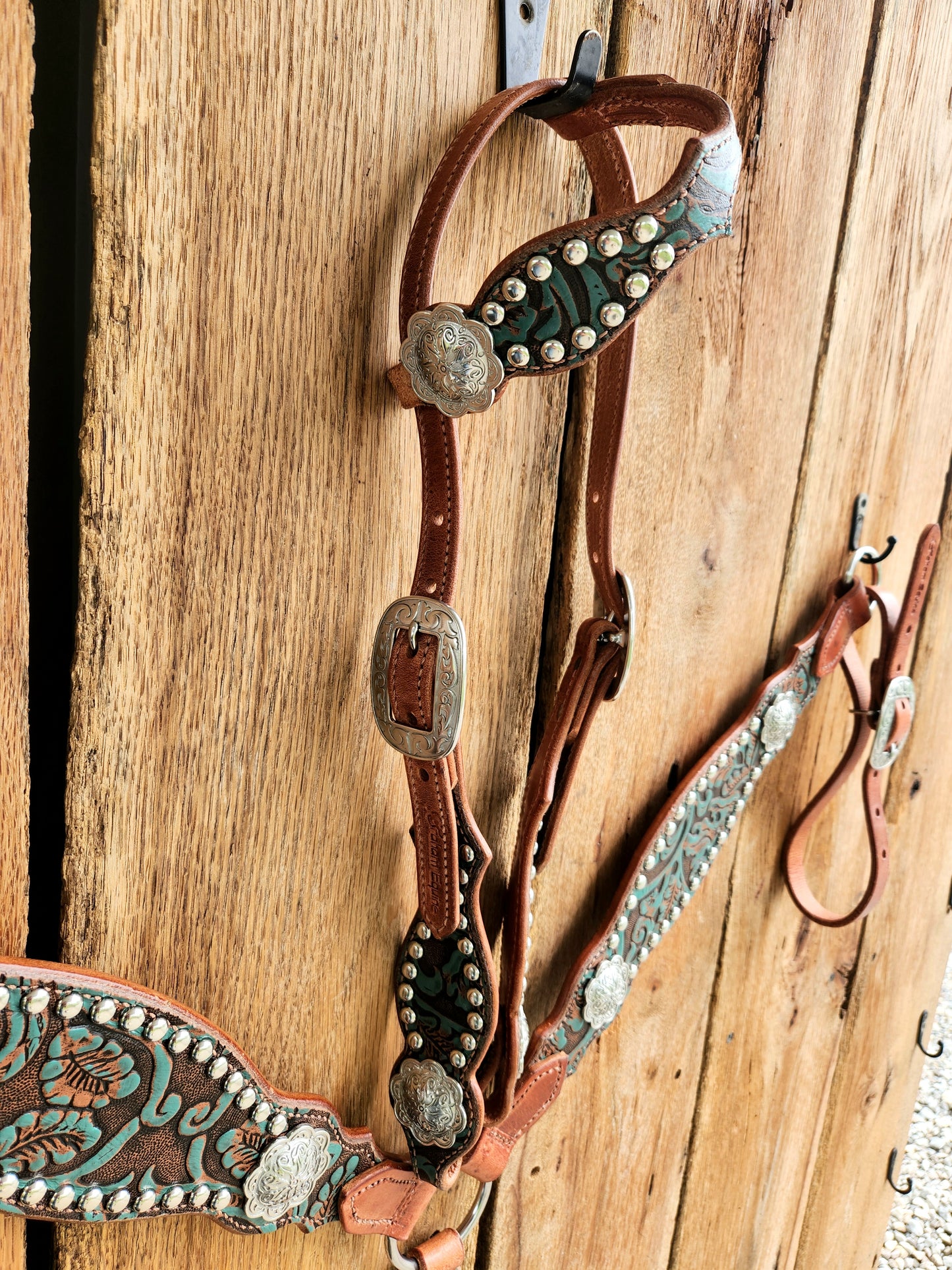 Cowgirl Basics Tack Set- Teal Floral