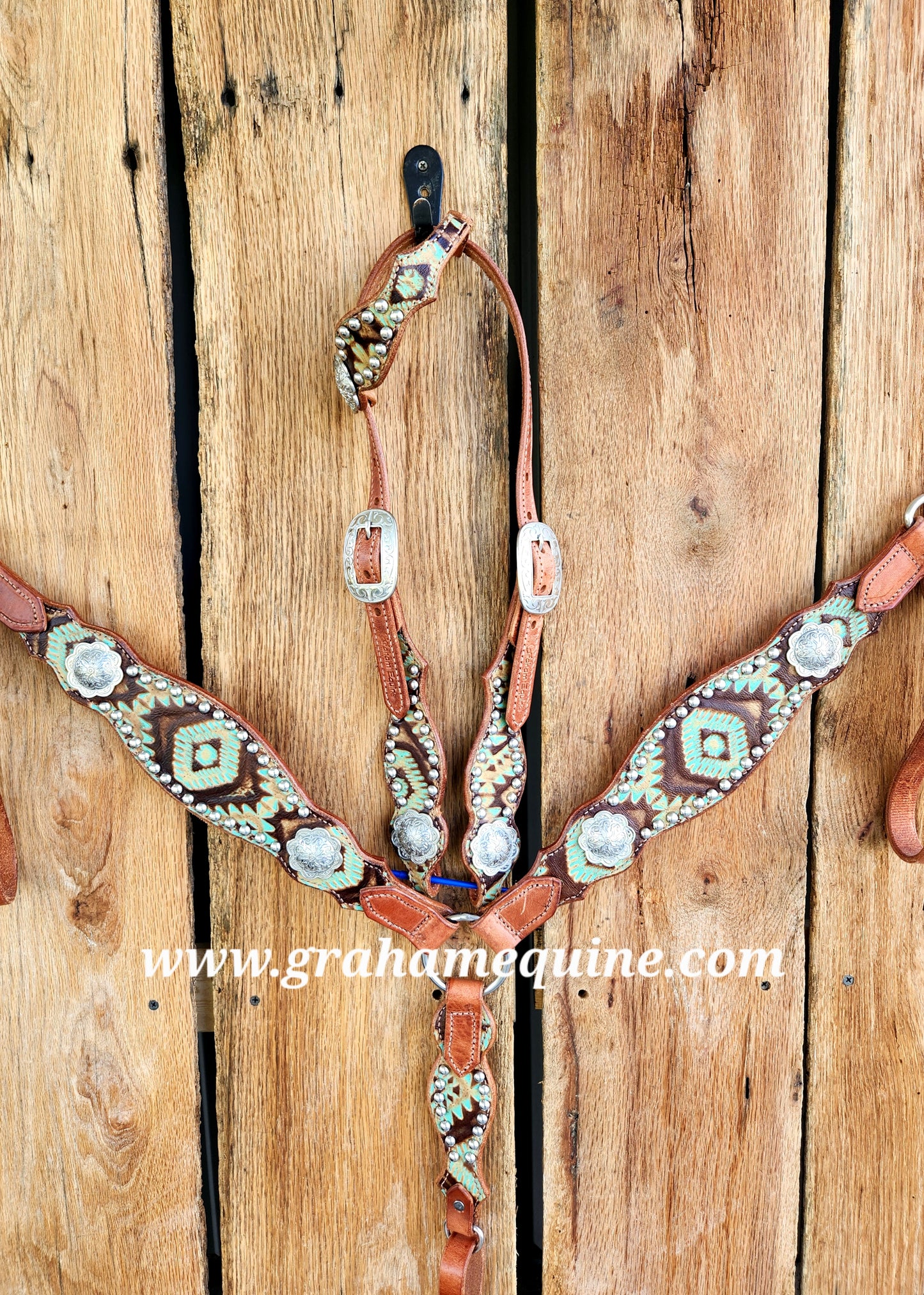 Cowgirl Basics Tack Set- Green Aztec
