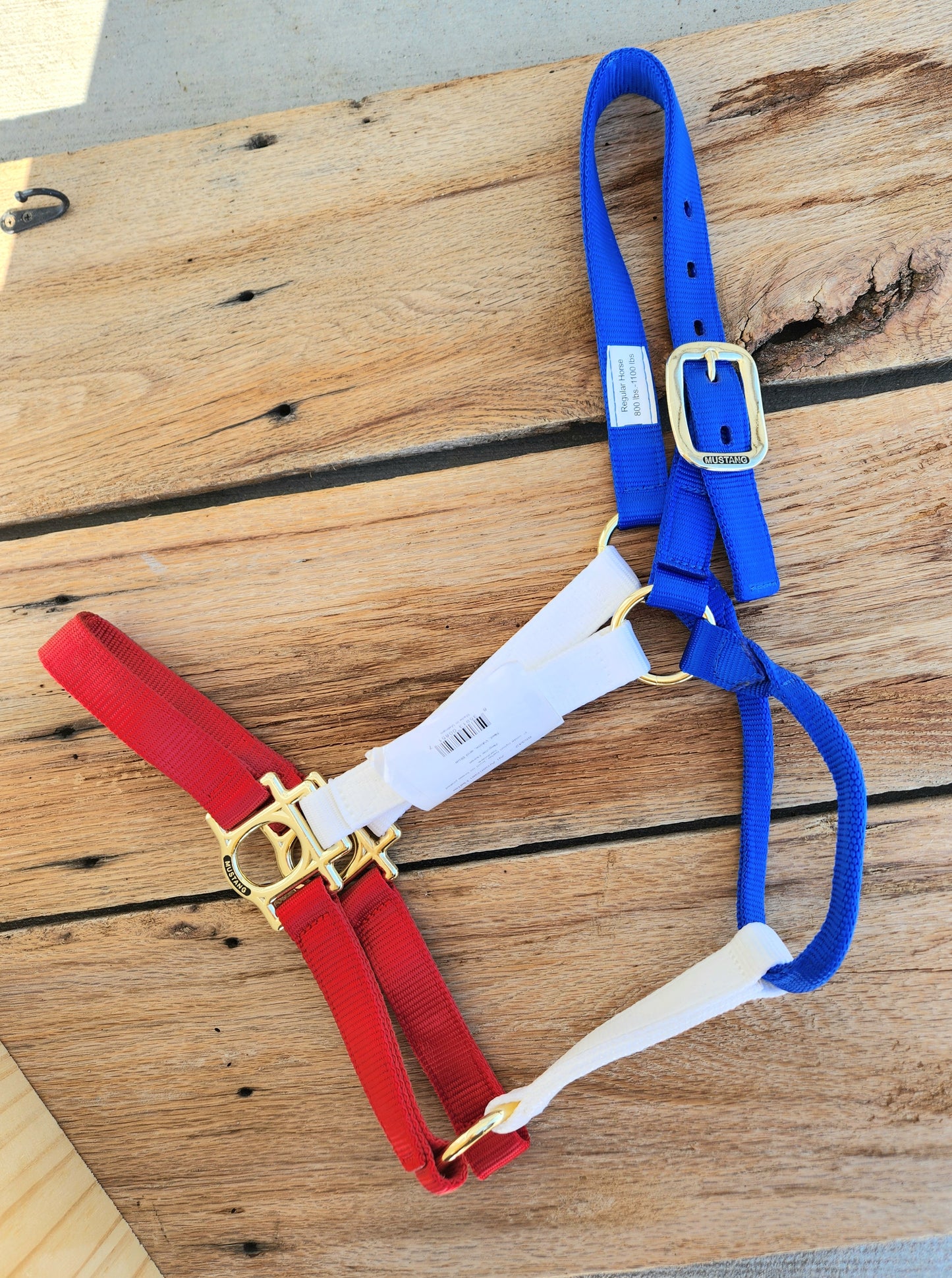 Red/White/Blue nylon halters