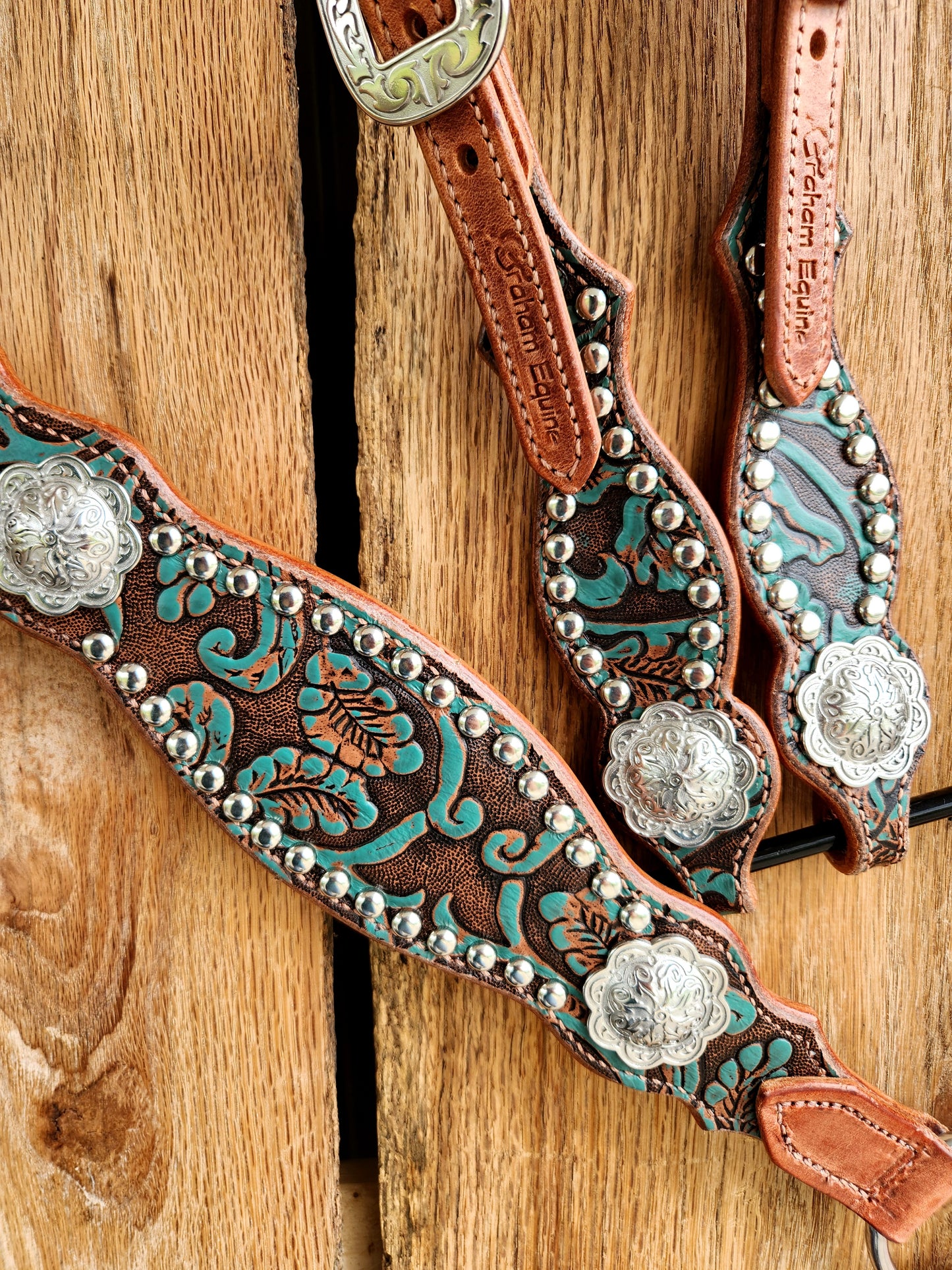 Cowgirl Basics Tack Set- Teal Floral