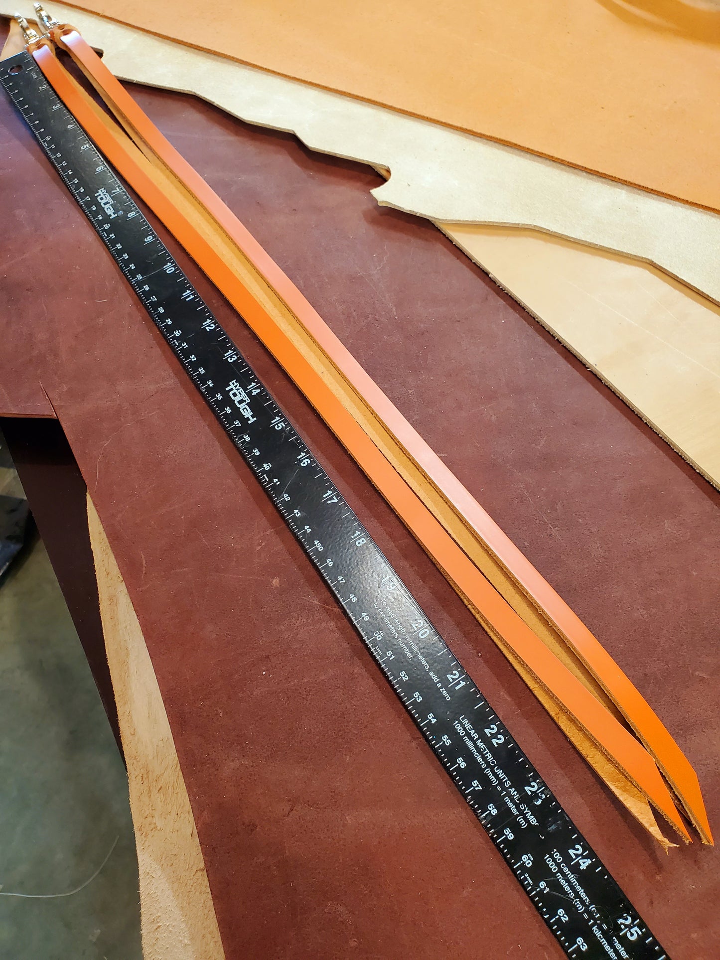 Orange Latigo Saddle Strings