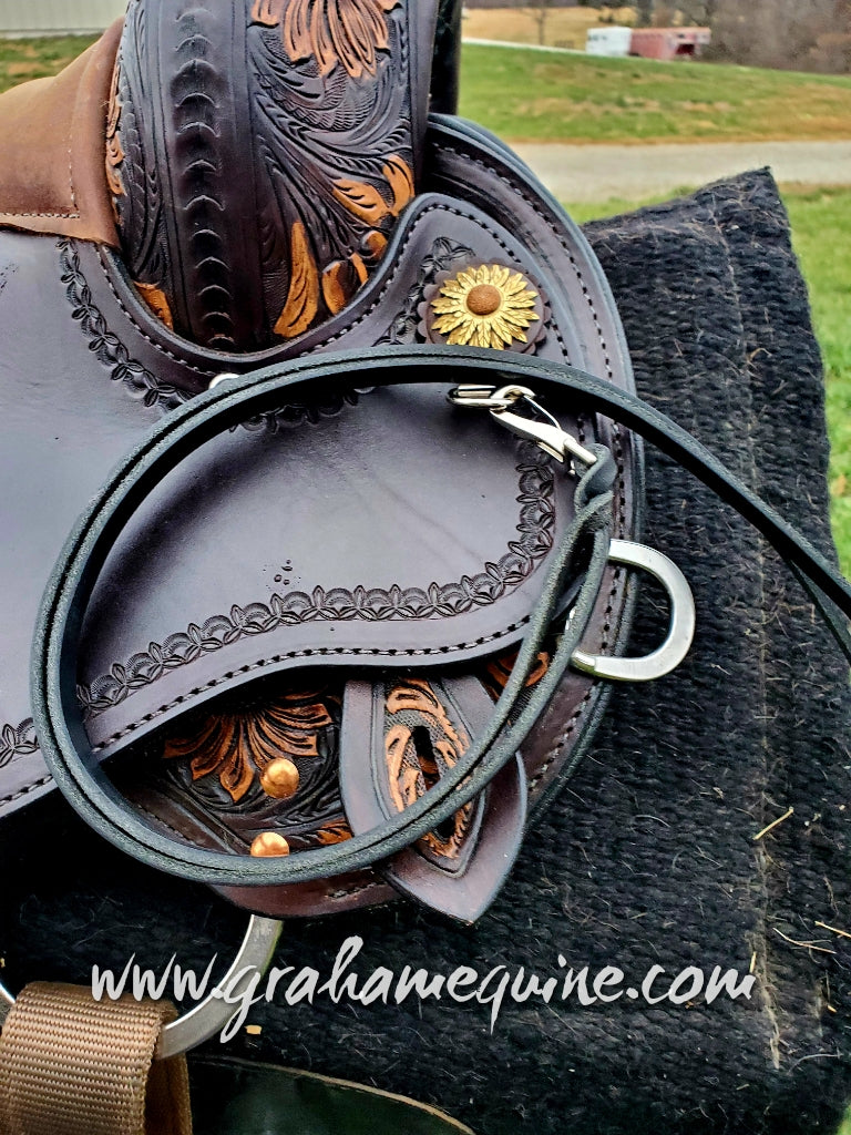 Black Latigo Saddle Strings