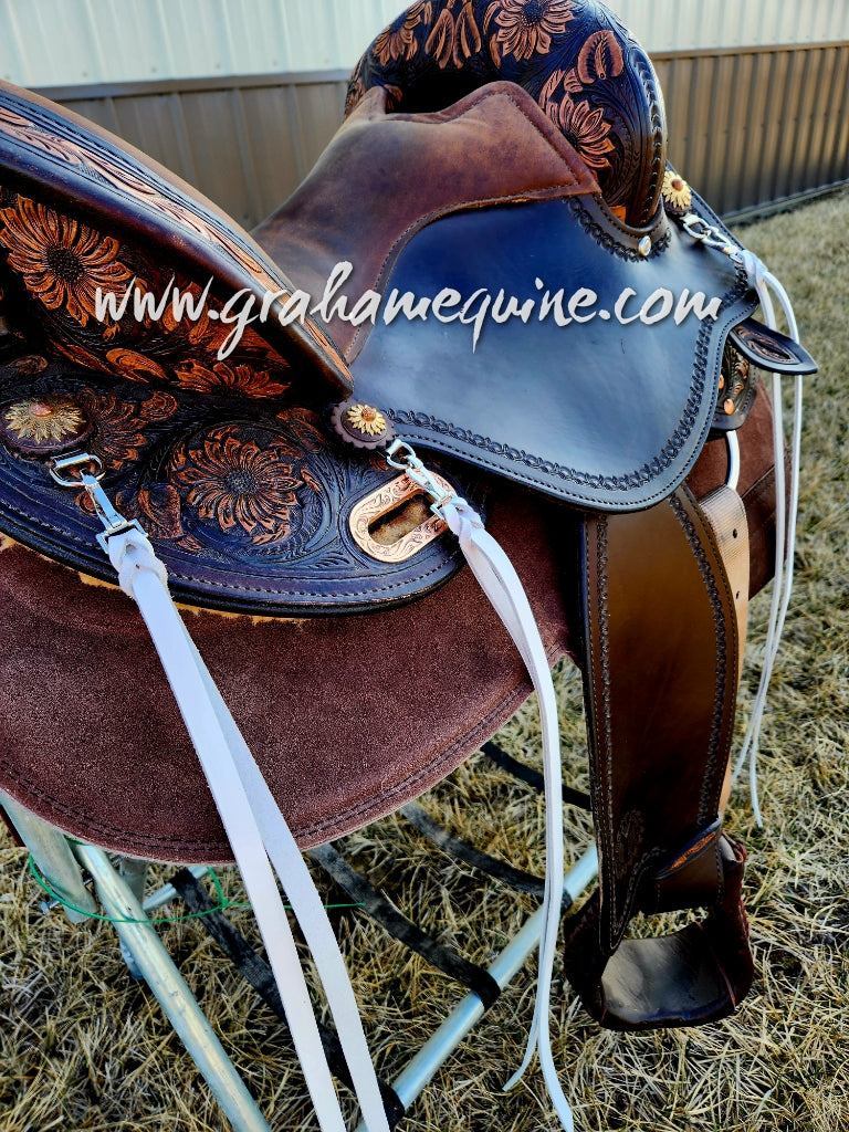 White Latigo Saddle Strings