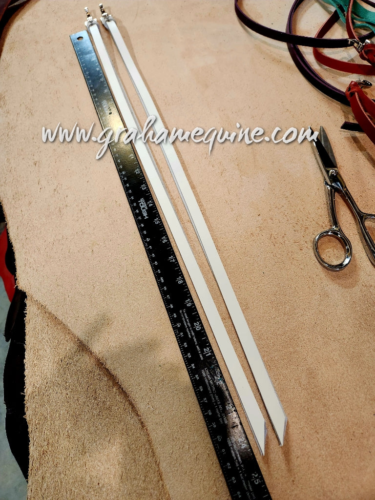 White Latigo Saddle Strings