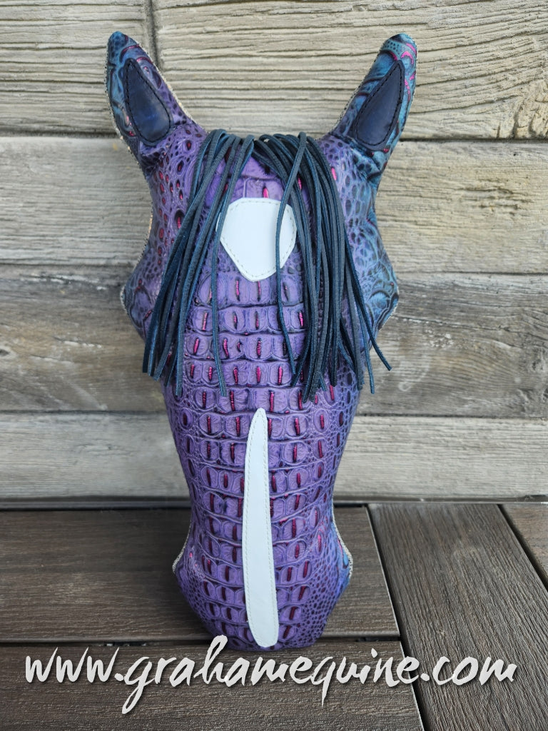 Pillow Ponies- Purple Croc w/ Star & Snip