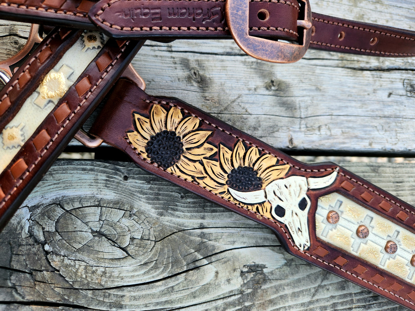 Skull n Sunflowers Tack Set