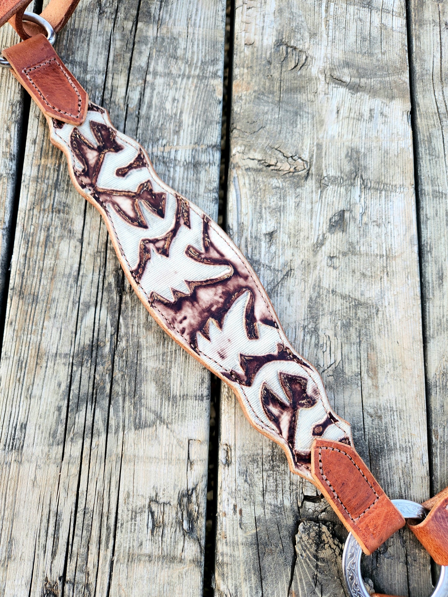 Cream & Brown Cowboy Breastcollar