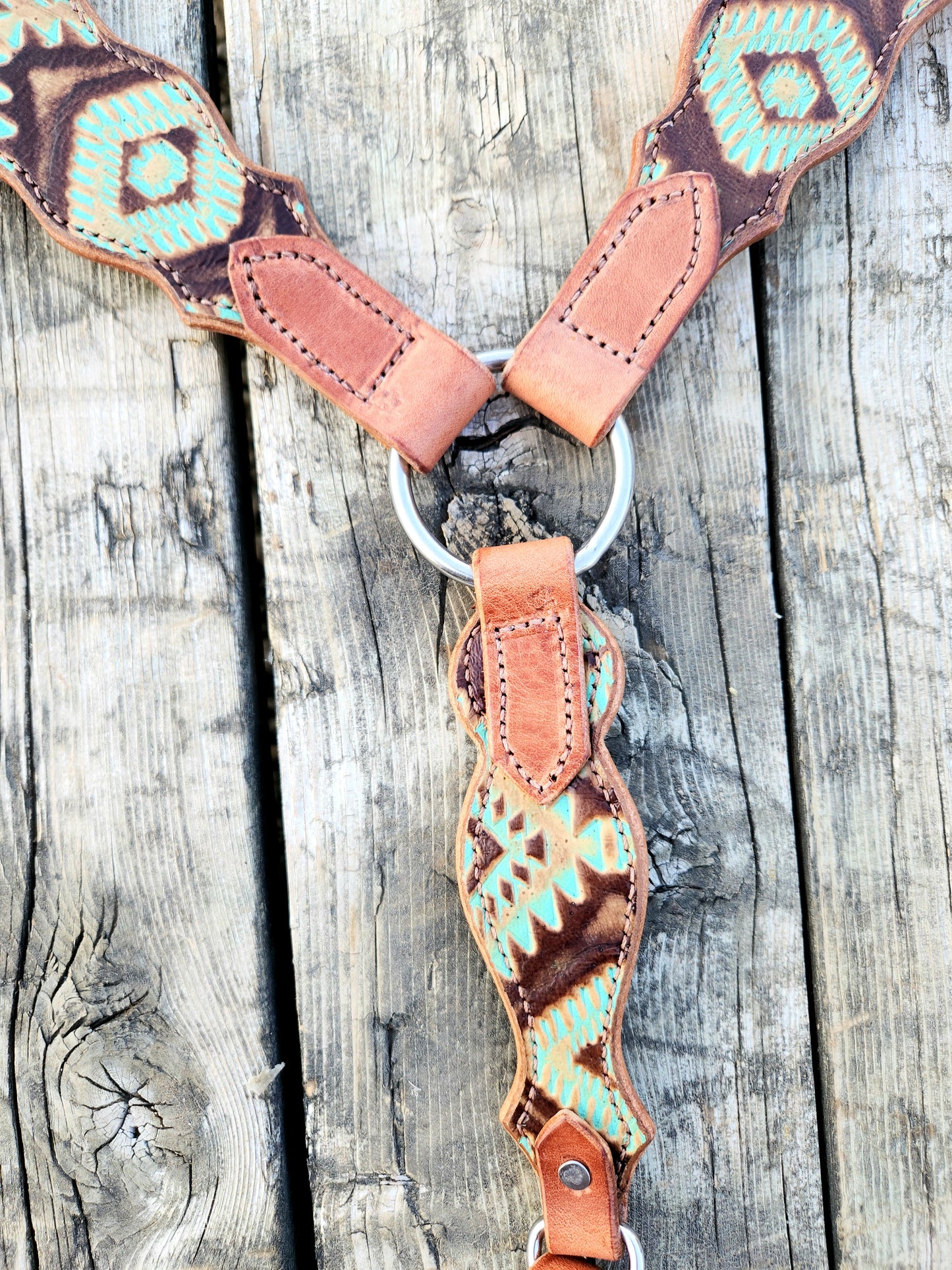 Green Aztec Breastcollar