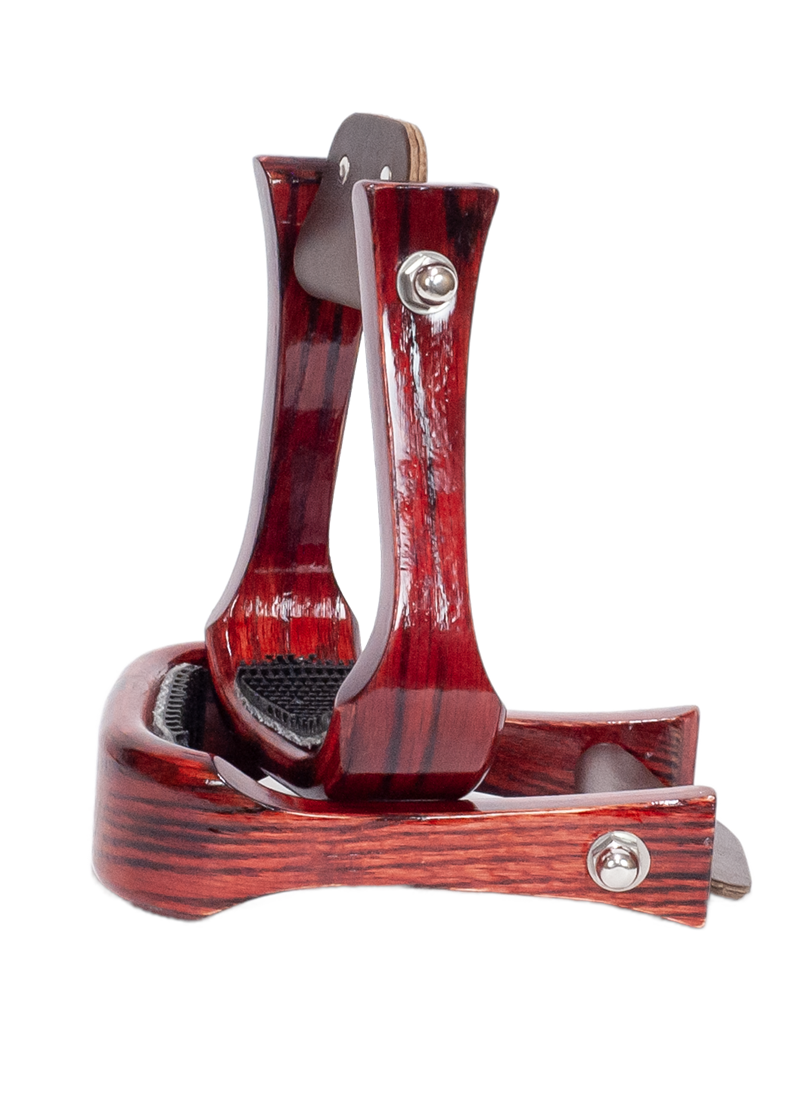 2" Wooden Stirrup RED