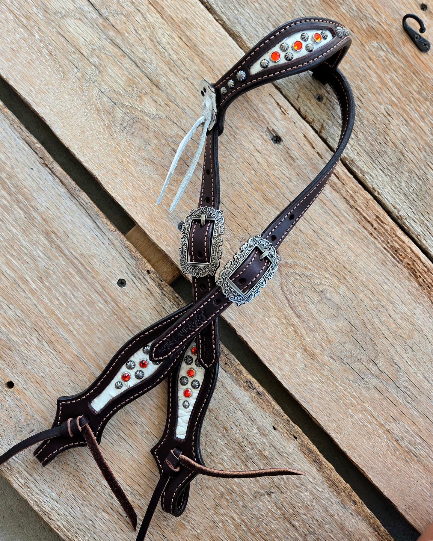 Spooky Headstall- White