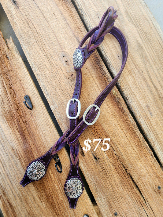 Chocolate & Purple One Ear
