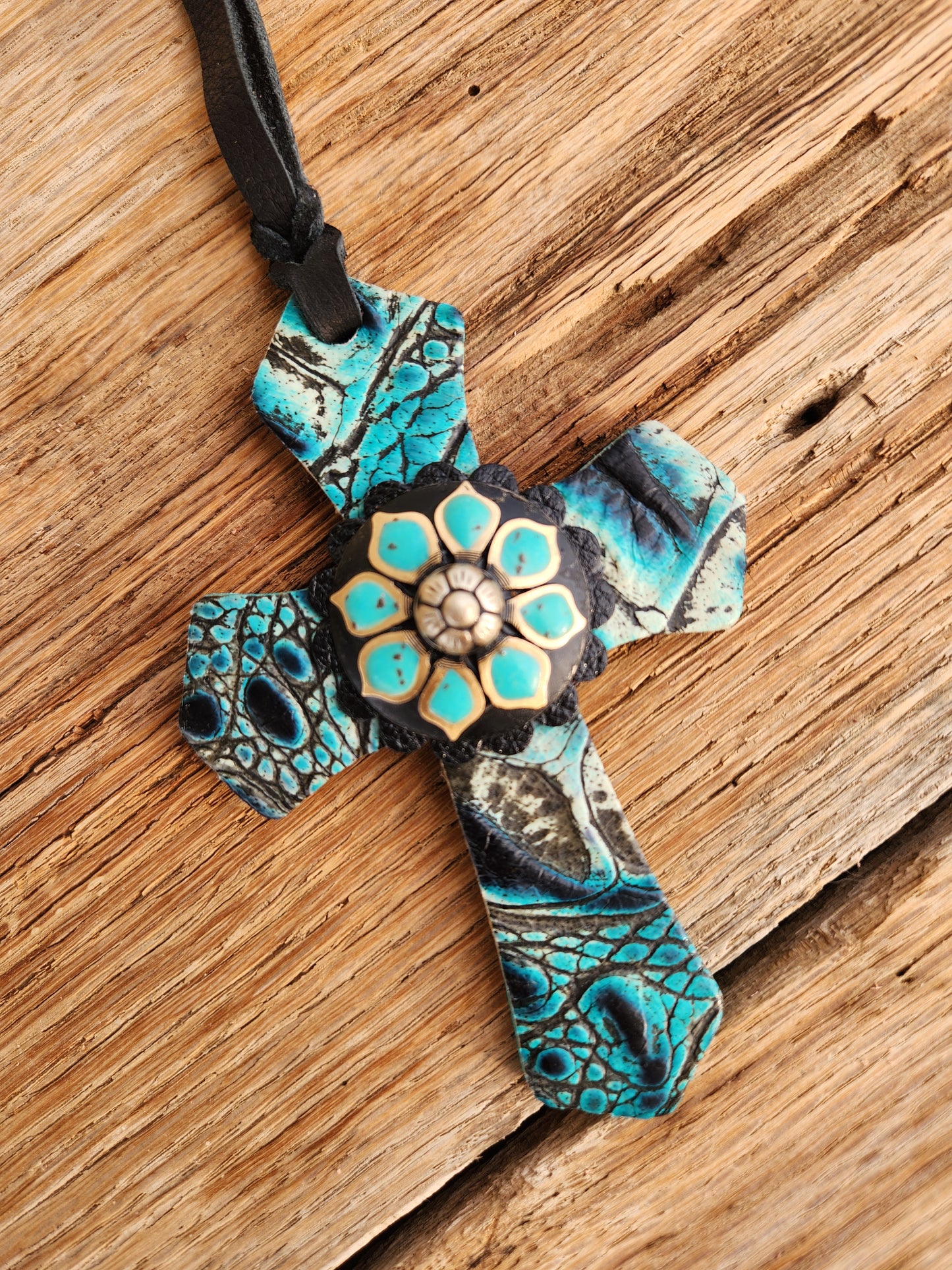 Turquoise Saddle Cross