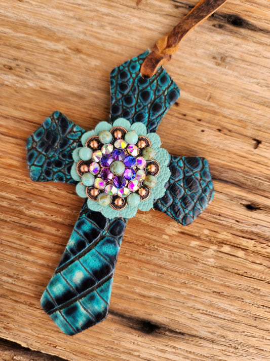 Turquoise Saddle Cross