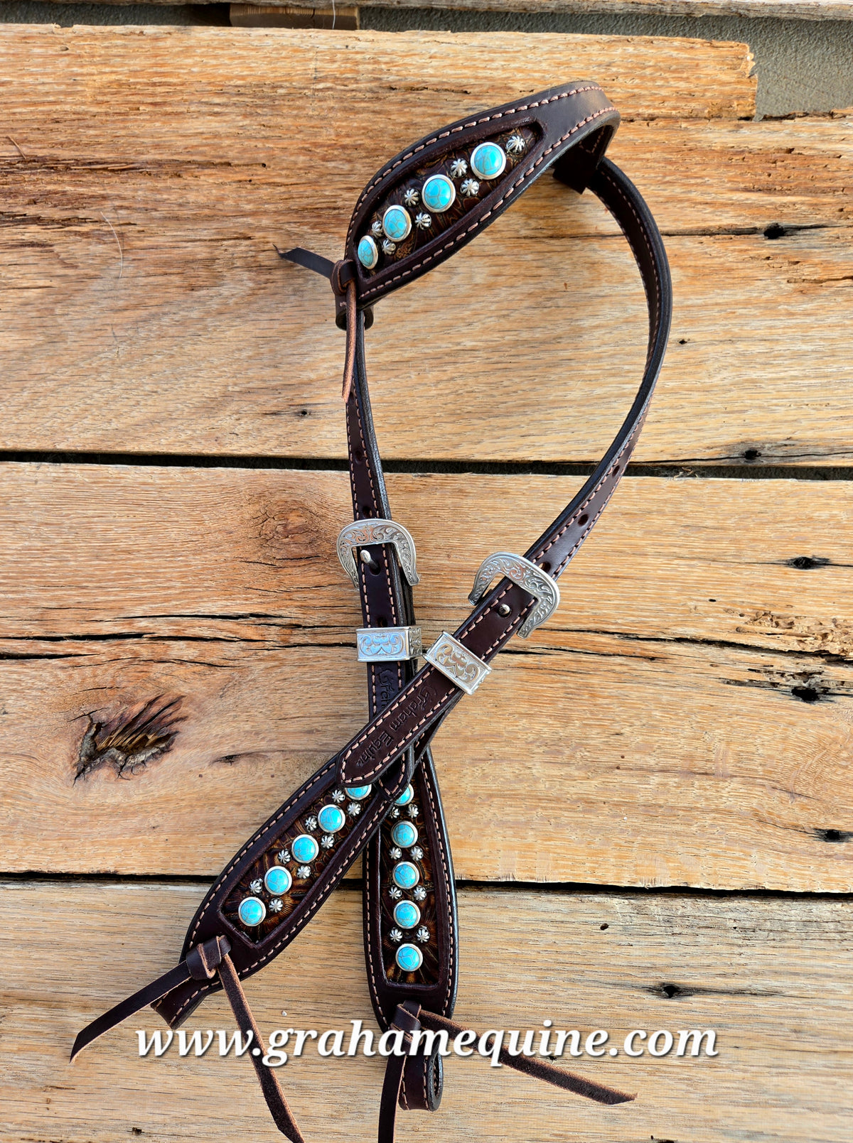 Turquoise Spot Headstall