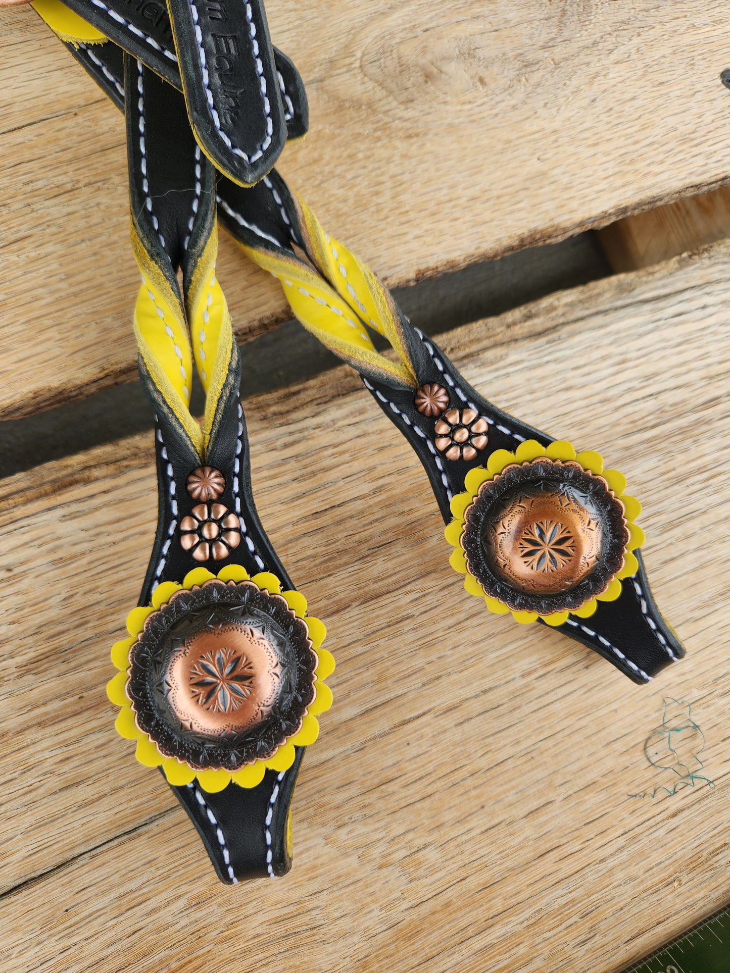 Yellow & Black One Ear