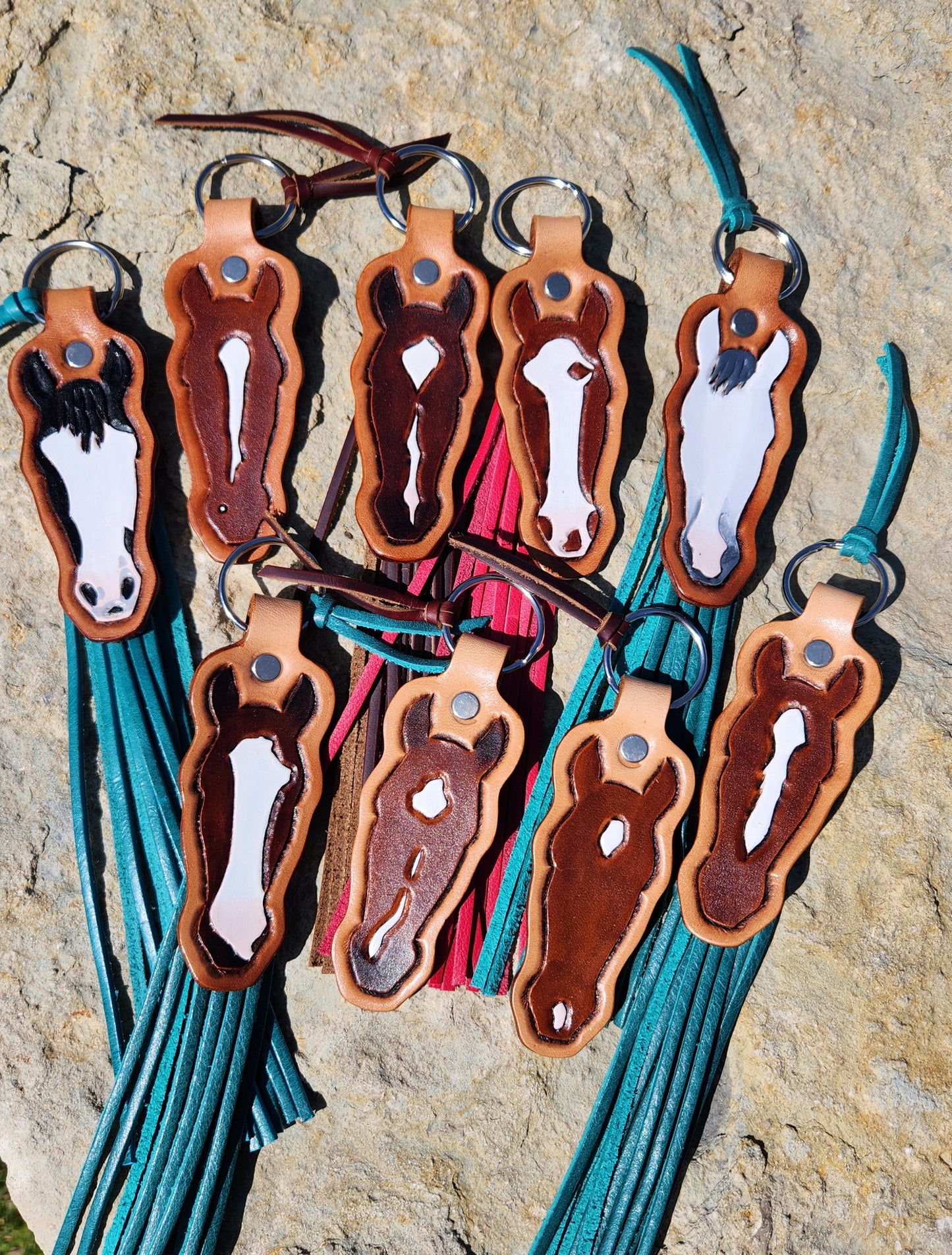 Custom Horse Head Key Chain