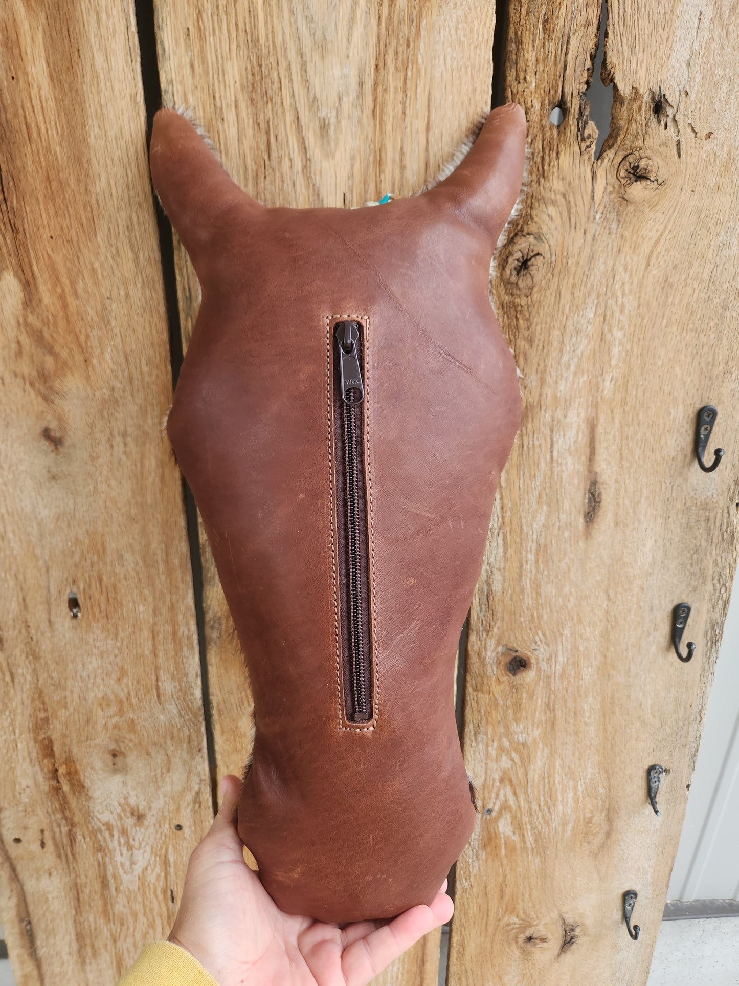 War Pony Pillow, Turquoise concho