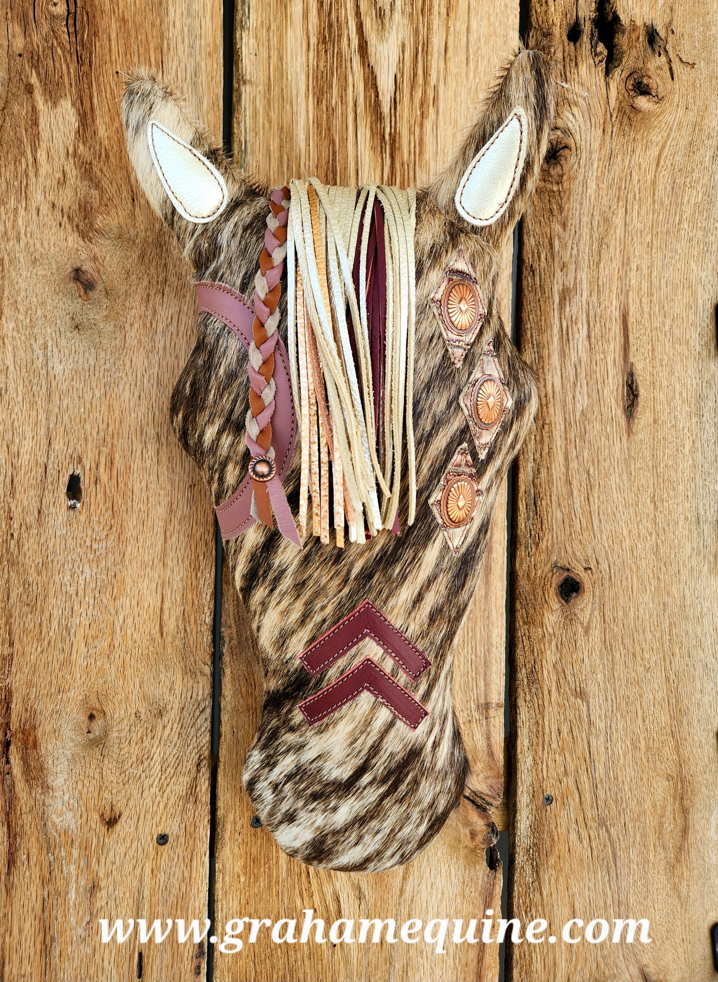 War Pony Pillow, Brindle Cheetah