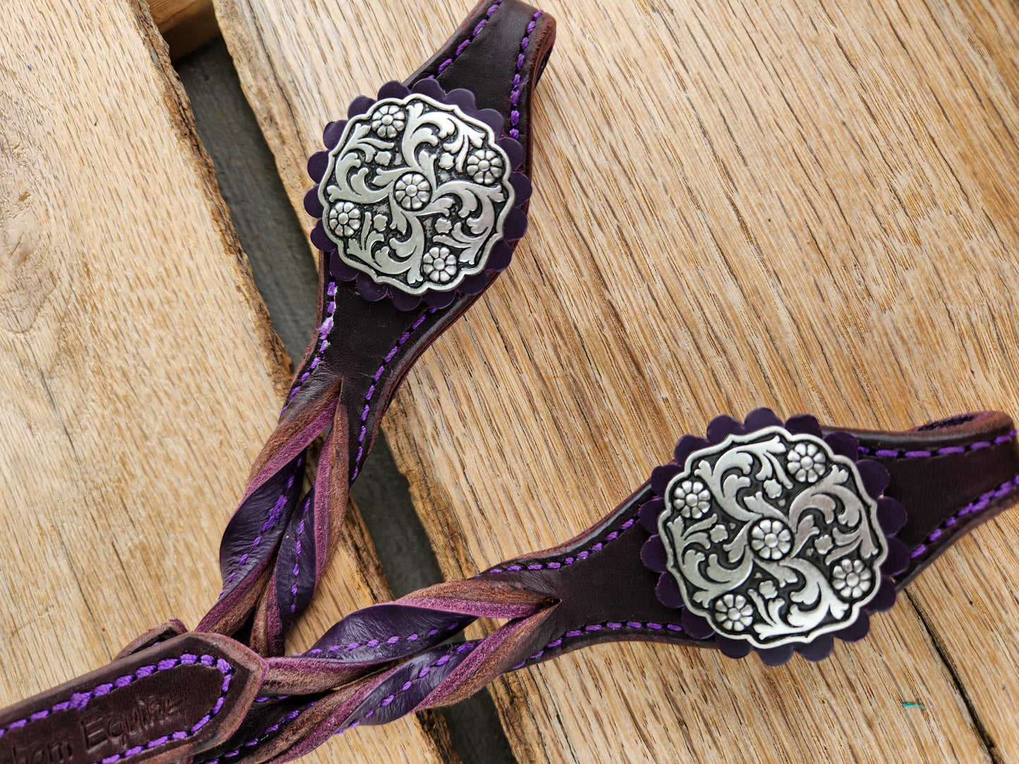 Chocolate & Purple One Ear