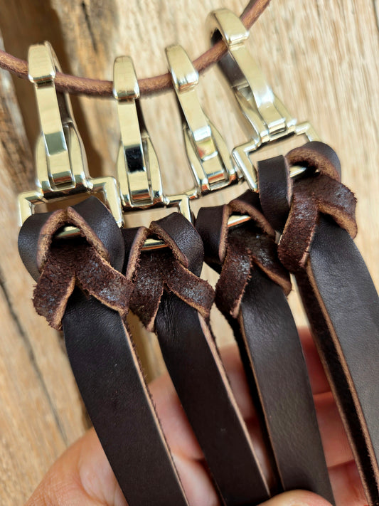 Chocolate Latigo Saddle Strings