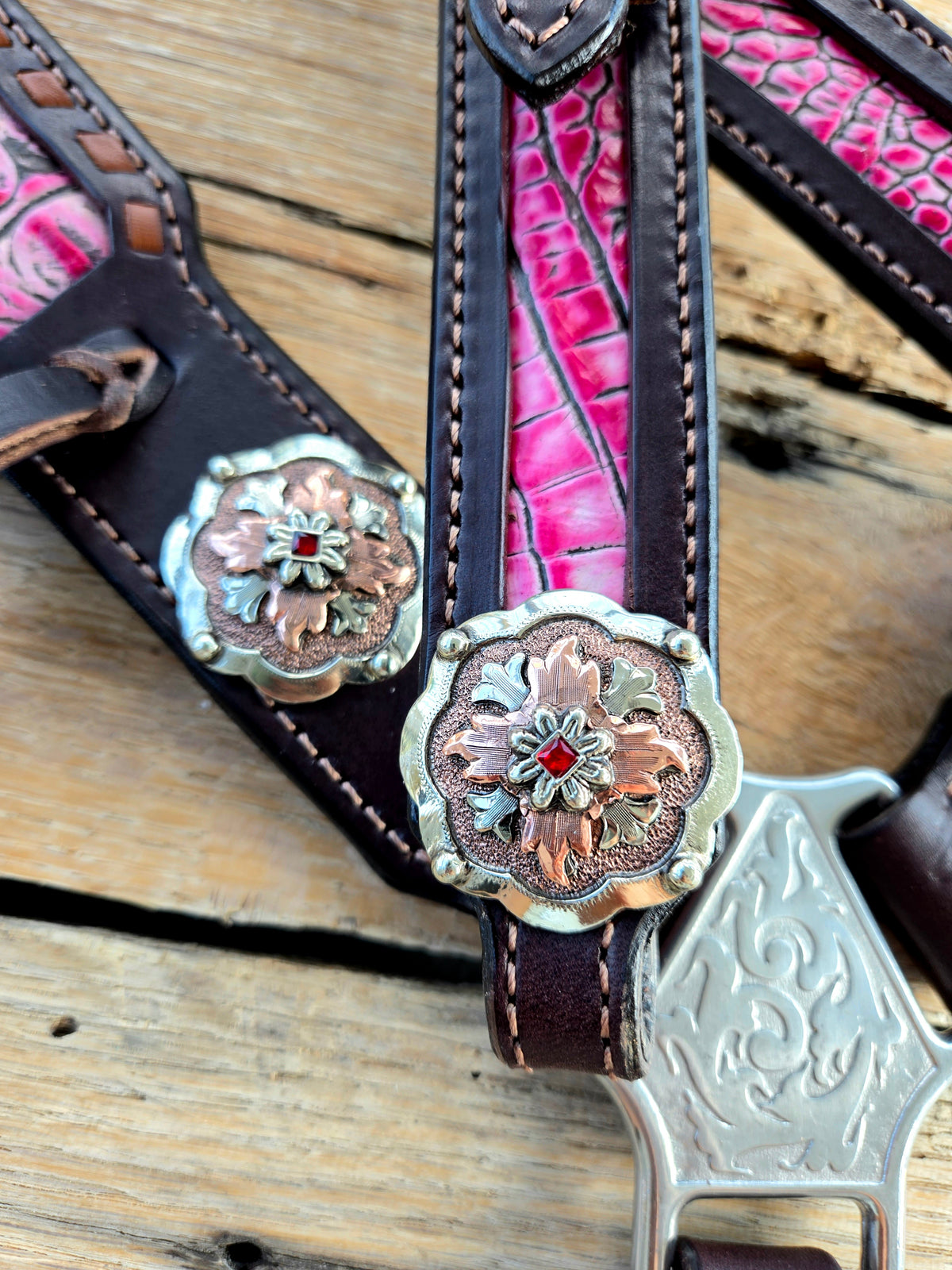 Pink & Chocolate w/ Tassles Tack Set