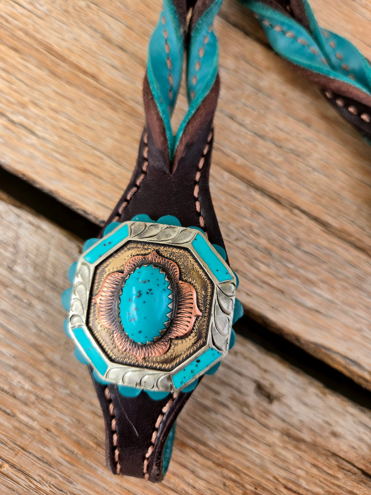 Turquoise Twist, Augus Headstall