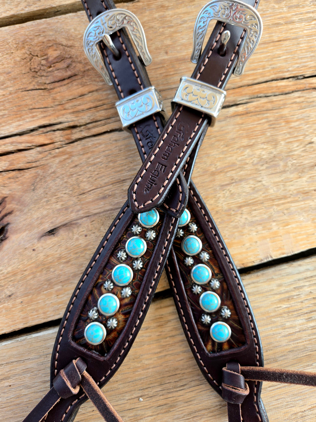 Turquoise Spot Headstall