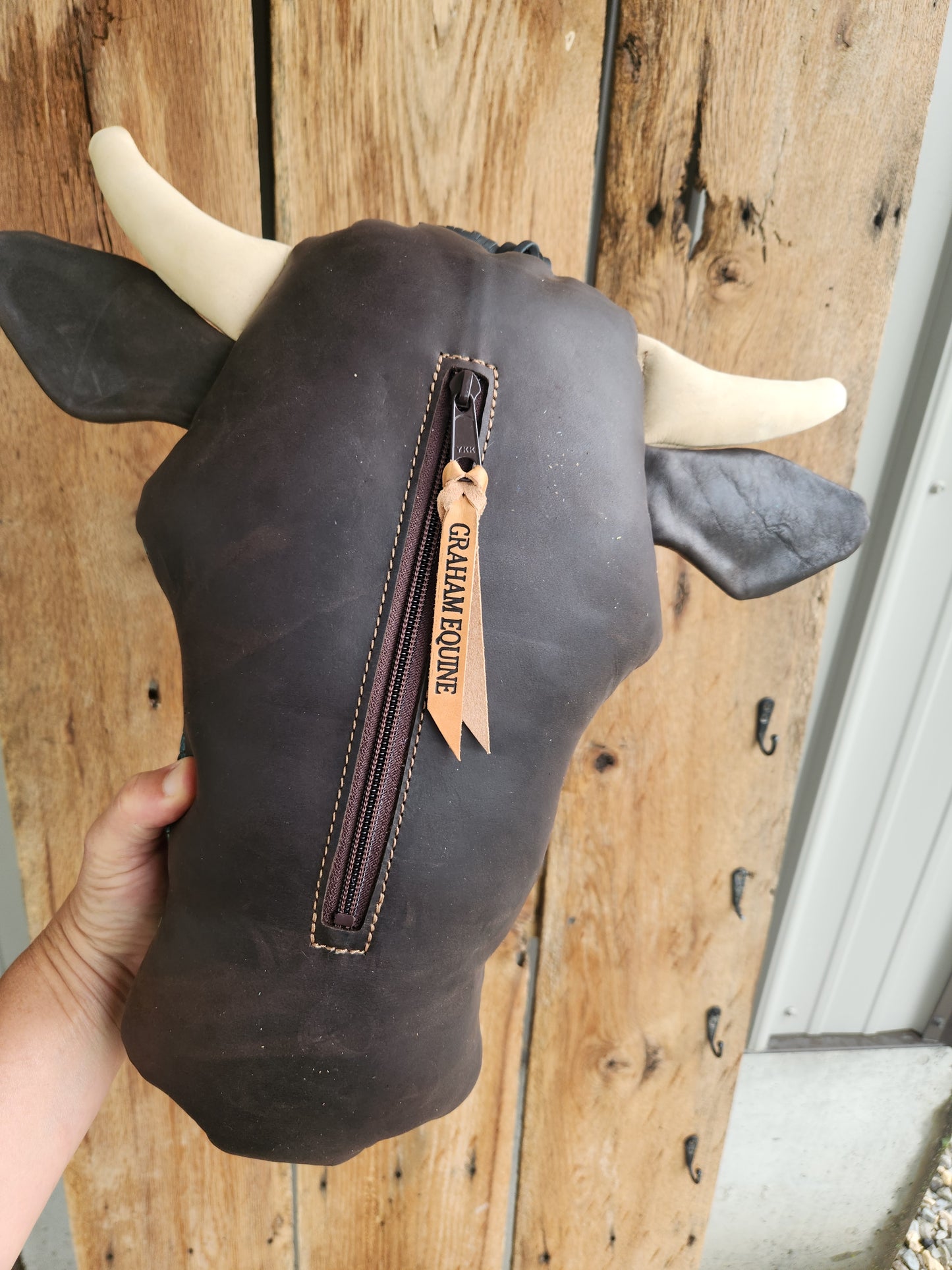 Cow Pillow- Teal Croc Cow