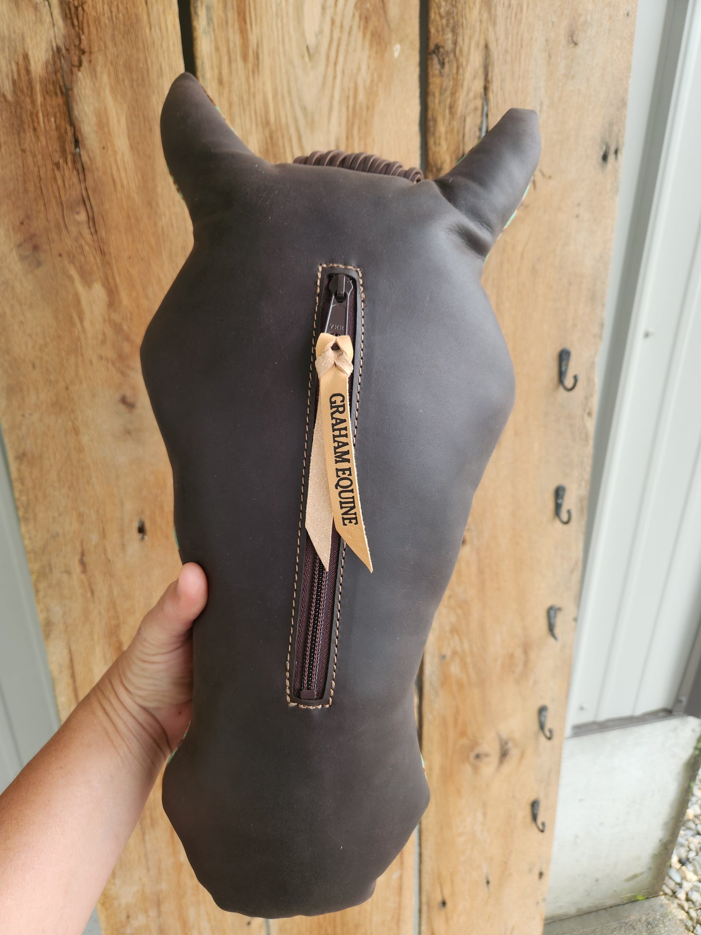 Pillow Ponies- Green Aztec Wide Blaze