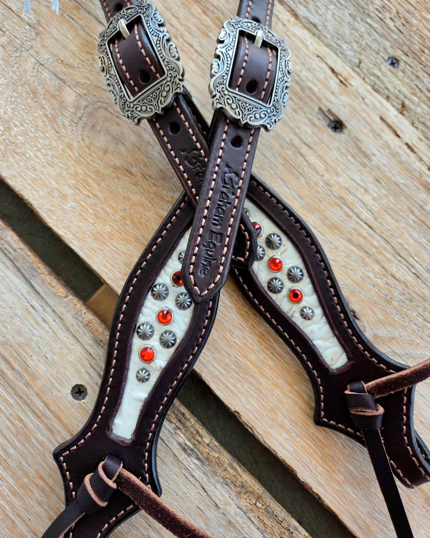 Spooky Headstall- White