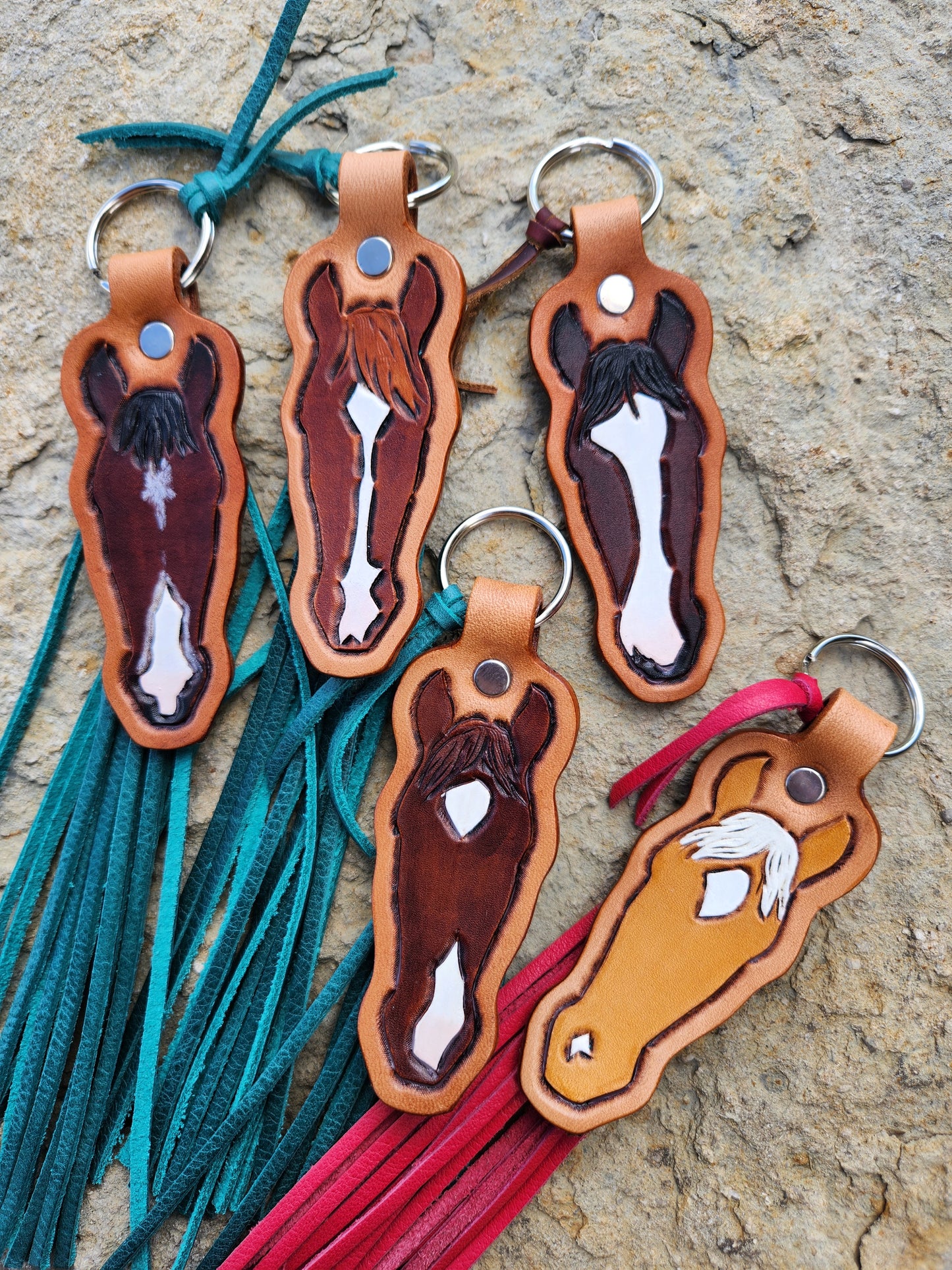 Custom Horse Head Key Chain