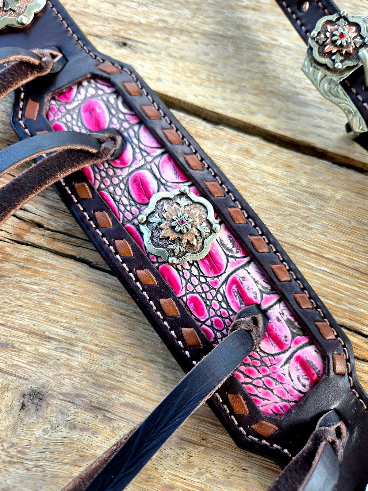 Pink & Chocolate w/ Tassles Tack Set