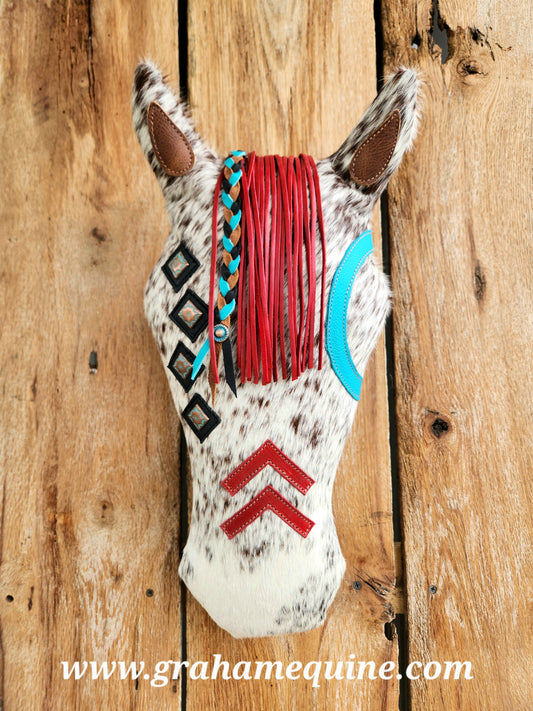 War Pony Pillow, Red Forelock Speckled