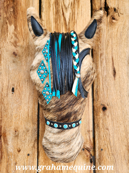 War Pony Pillow - Brindle & Black