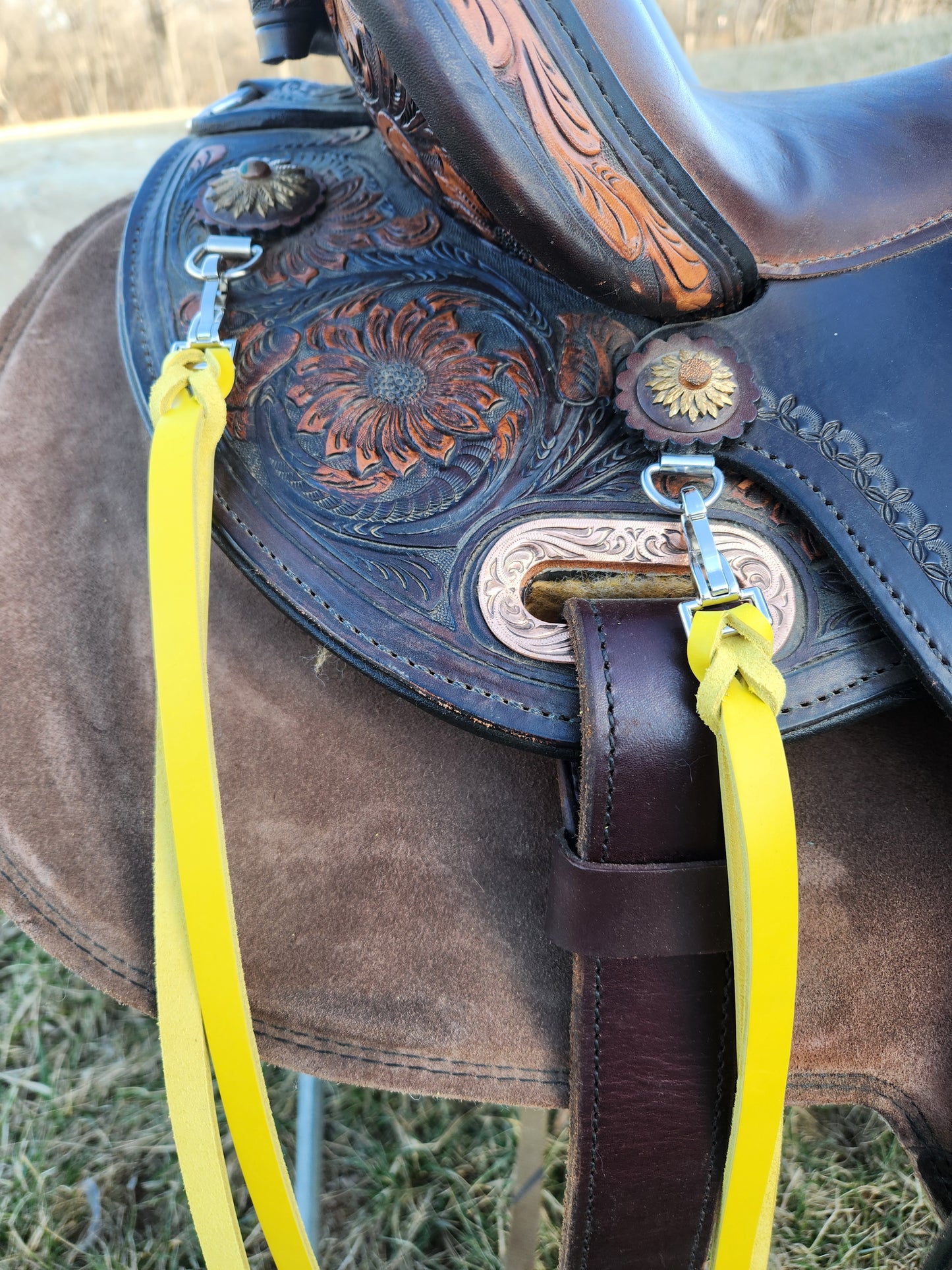 Yellow Latigo Saddle Strings