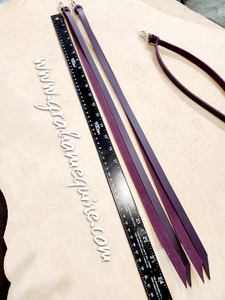 Dk. Purple Latigo Saddle Strings